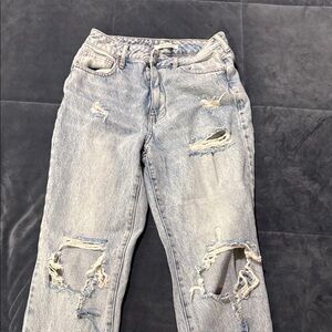 PacSun Light Blue Distressed Boyfriend Jeans